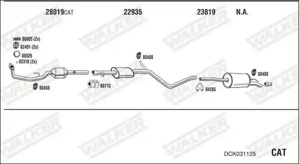 WALKER DCK031125