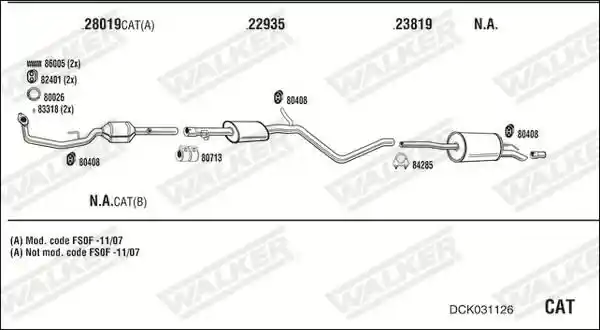 WALKER DCK031126