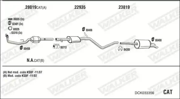 WALKER DCK033356