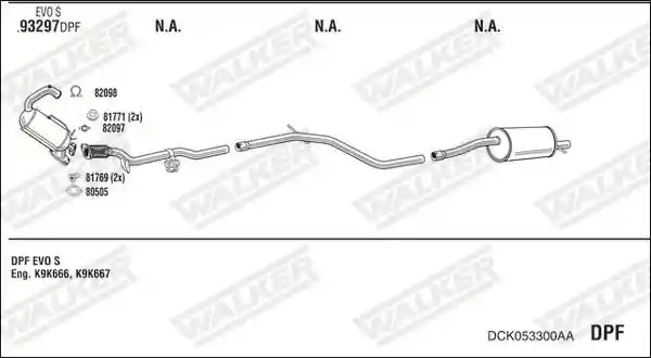 WALKER DCK053300AA