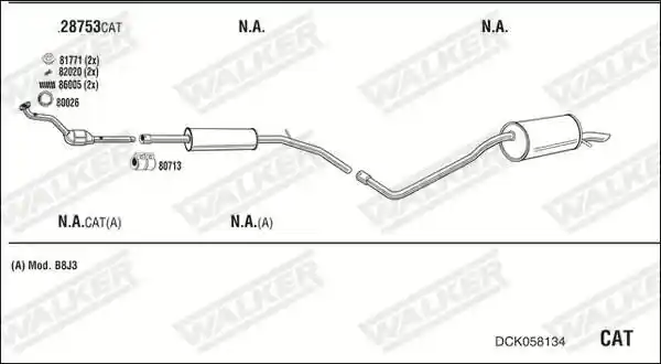 WALKER DCK058134