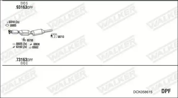 WALKER DCK058615