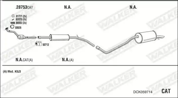 WALKER DCK059714