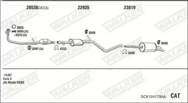 WALKER DCK124173AA