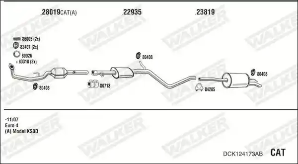 WALKER DCK124173AB