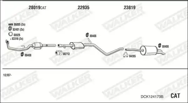 WALKER DCK124173B