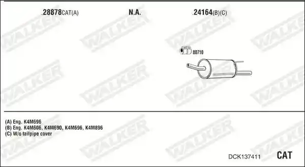 WALKER DCK137411
