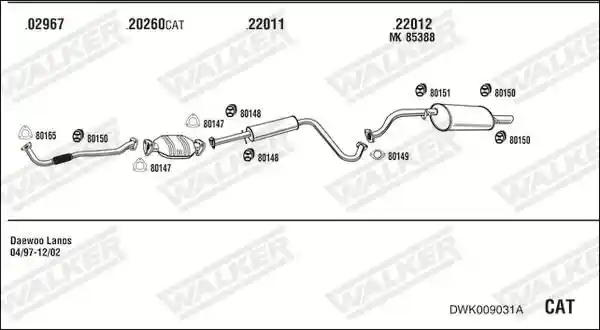 WALKER DWK009031A