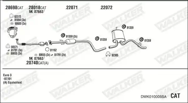 WALKER DWK010005BA