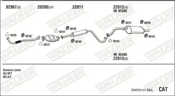WALKER DWK014138A
