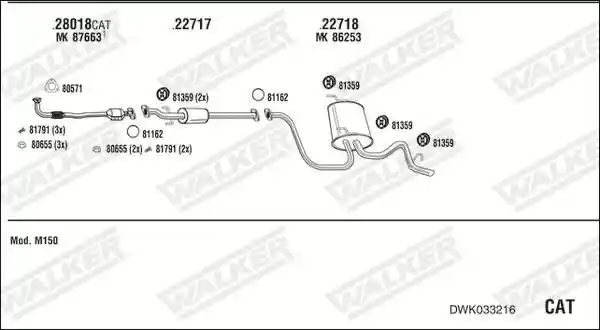 WALKER DWK033216
