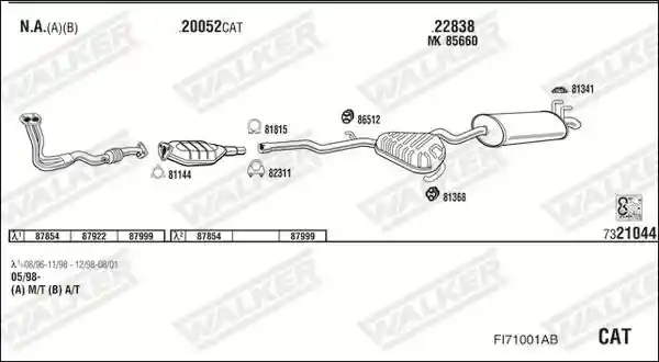 WALKER FI71001AB