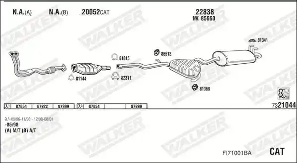 WALKER FI71001BA