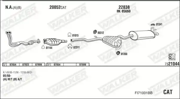 WALKER FI71001BB