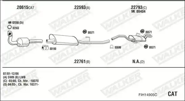 WALKER FIH14905C