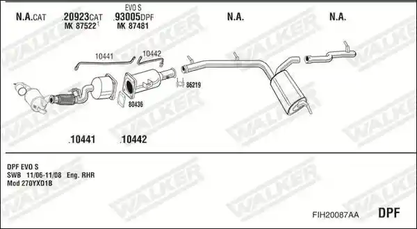 WALKER FIH20087AA