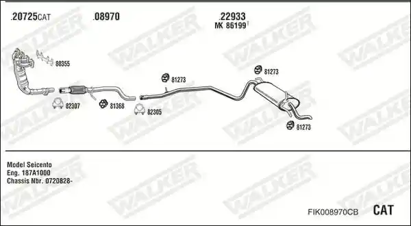 WALKER FIK008970CB