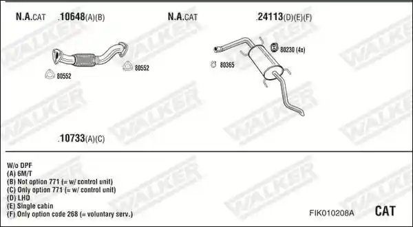 WALKER FIK010208A