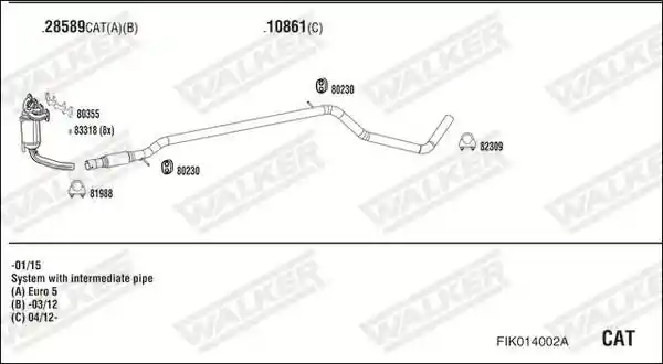 WALKER FIK014002A