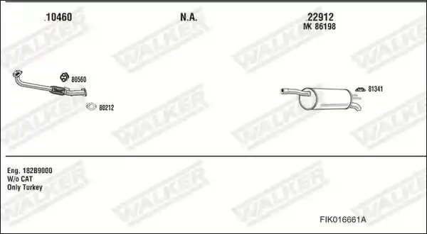 WALKER FIK016661A