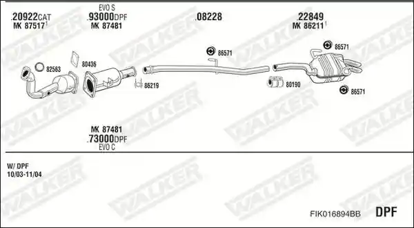 WALKER FIK016894BB