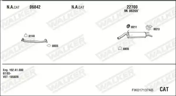 WALKER FIK017137AB