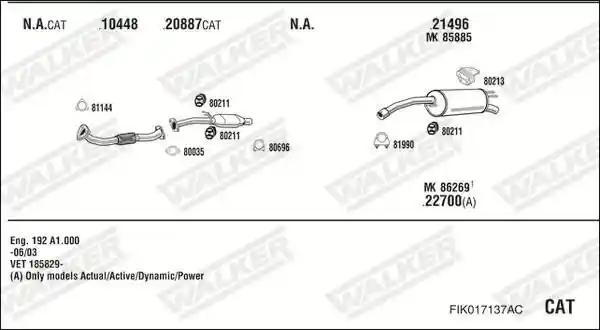 WALKER FIK017137AC