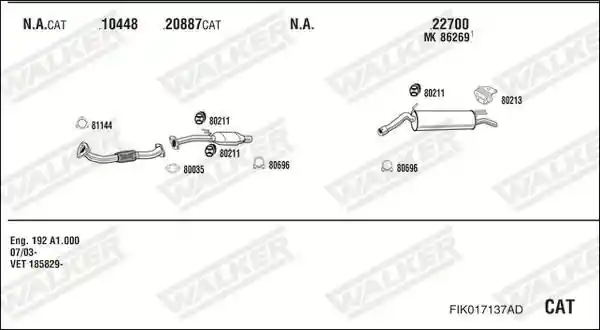 WALKER FIK017137AD