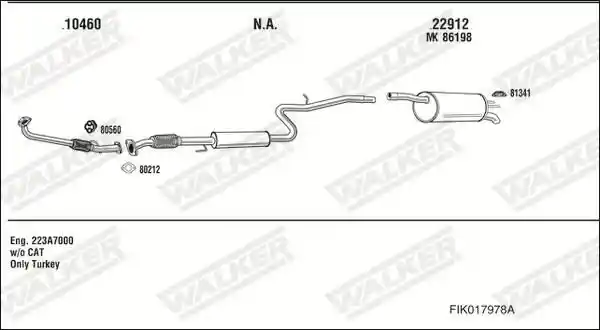 WALKER FIK017978A