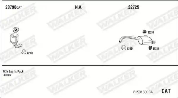WALKER FIK018092A