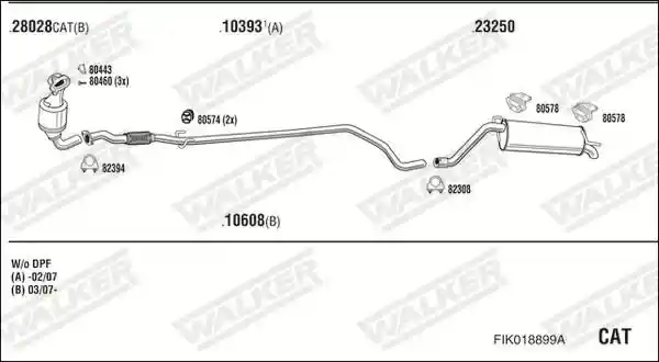 WALKER FIK018899A WALKER FIK018899A