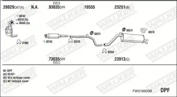 WALKER FIK018900B