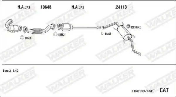 WALKER FIK019974AB