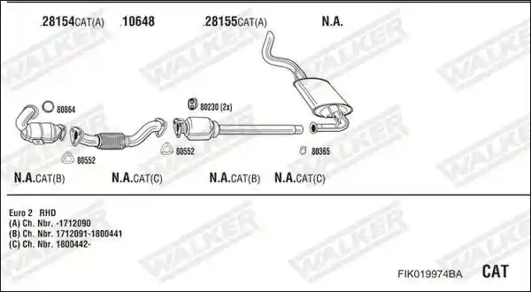WALKER FIK019974BA