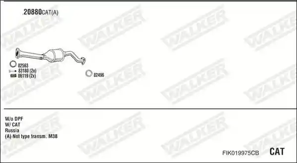 WALKER FIK019975CB