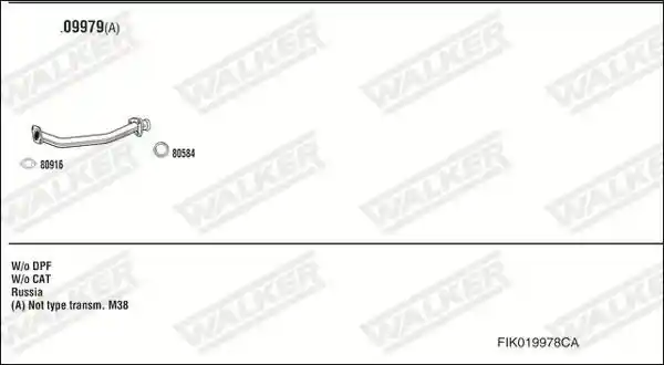 WALKER FIK019978CA