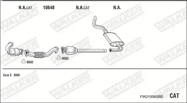 WALKER FIK019980BB