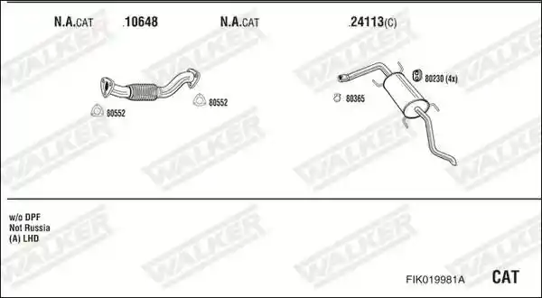 WALKER FIK019981A