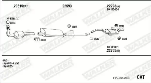WALKER FIK020026B