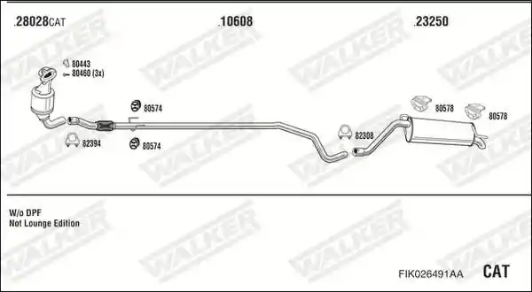 WALKER FIK026491AA