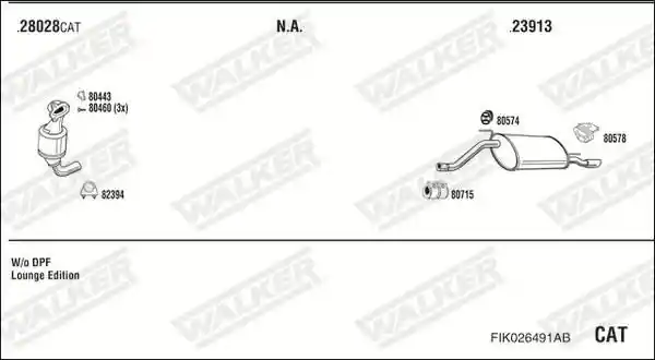 WALKER FIK026491AB