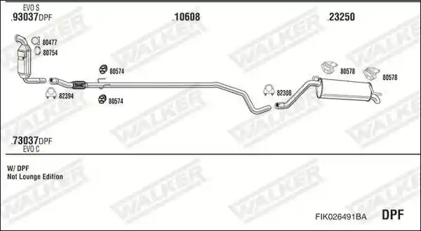 WALKER FIK026491BA
