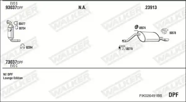 WALKER FIK026491BB