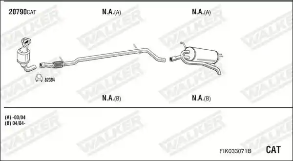 WALKER FIK033071B