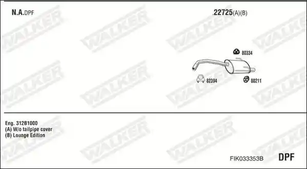 WALKER FIK033353B