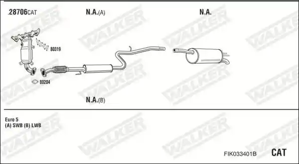 WALKER FIK033401B