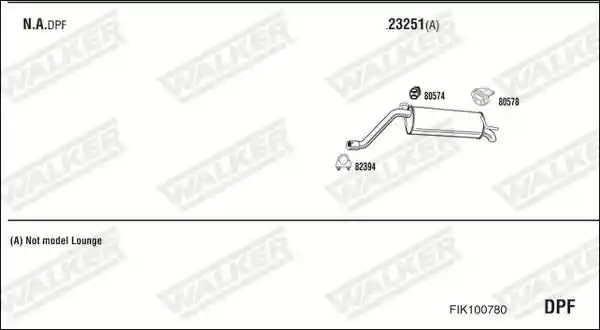 WALKER FIK100780