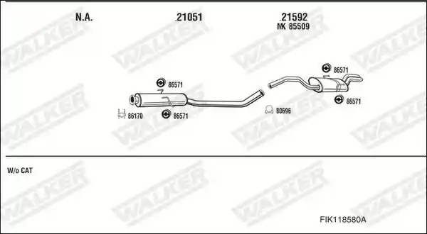 WALKER FIK118580A