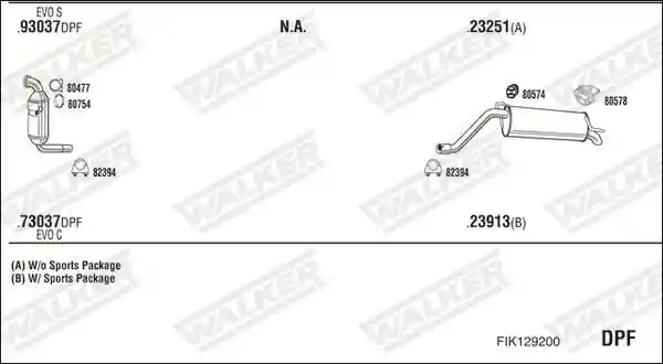 WALKER FIK129200