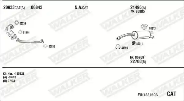 WALKER FIK133160A